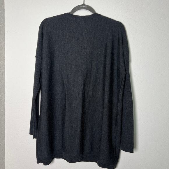 Eileen Fisher Women's‎ Italian Yarn Dark Gray Tunic Sweater Size L - Picture 8 of 8